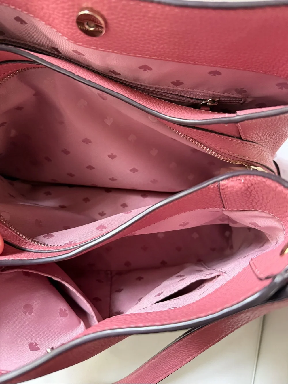 kate spade New York Pebbled Leather Pink Shoulder Bag